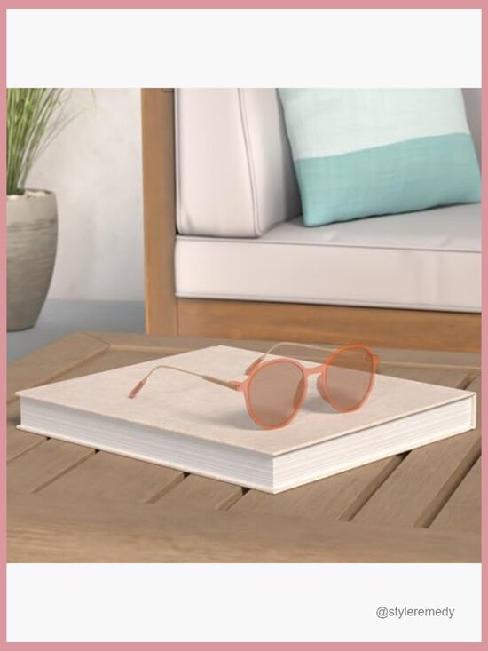 Hexagon Round Sunglasses with UV400 Protection Plastic Frame main image 7